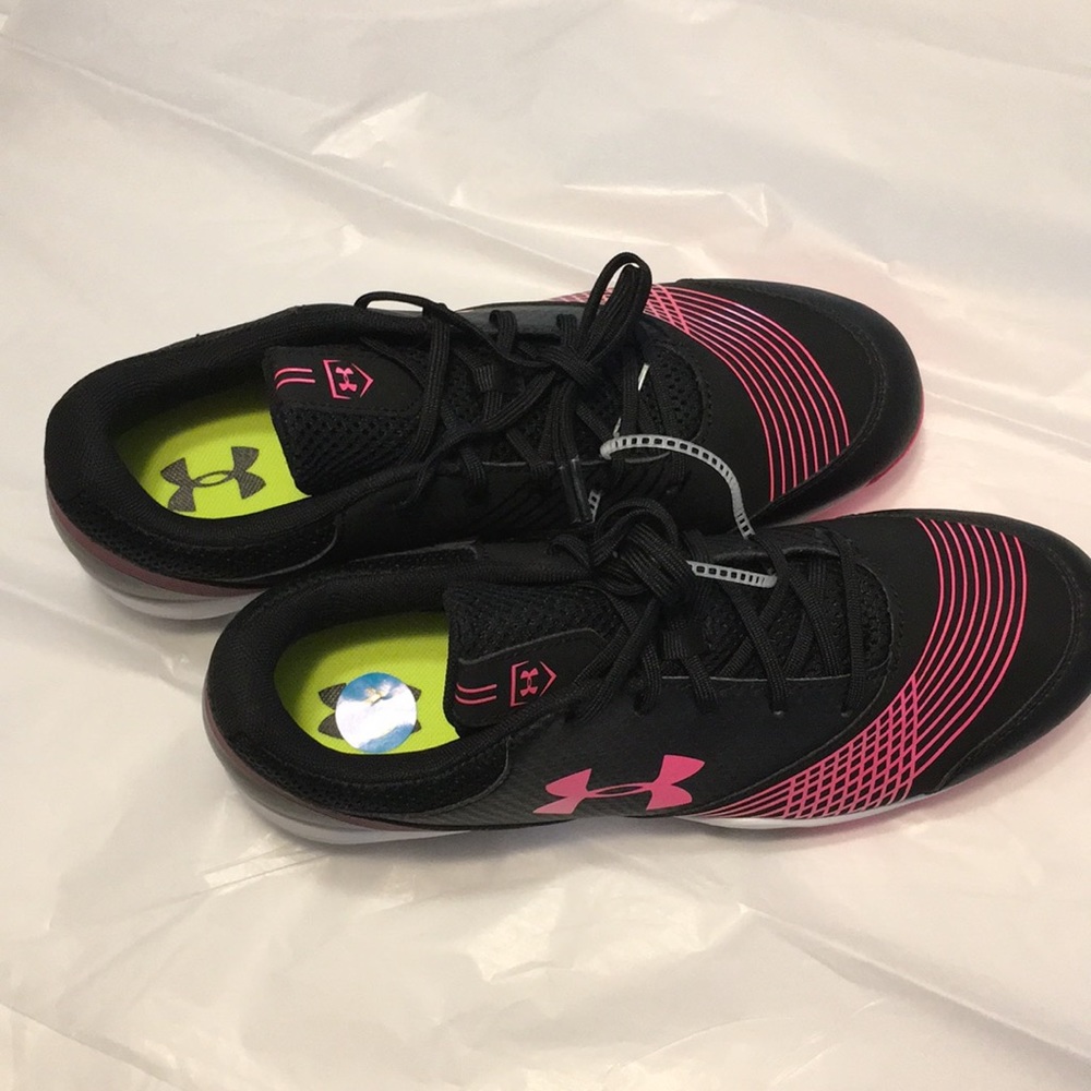 Women's UA Glyde Rubber Molded Softball Cleats 8.5 - Picture 4 of 7